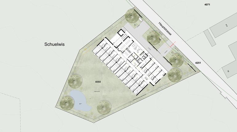 Grundriss des Gebäudes der Tollwut Quarantäne Station